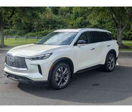 2024 Infiniti QX60 LUXE AWD is a White 2024 Infiniti QX60 Luxe SUV in Danbury CT