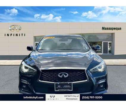 2021 Infiniti Q50 SIGNATURE EDITION AWD is a Black 2021 Infiniti Q50 Sedan in Massapequa NY