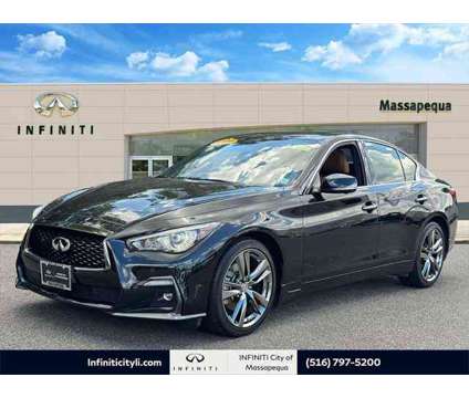 2021 Infiniti Q50 SIGNATURE EDITION AWD is a Black 2021 Infiniti Q50 Sedan in Massapequa NY