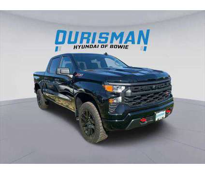 2024 Chevrolet Silverado 1500 4WD Crew Cab Short Bed Custom Trail Boss is a Black 2024 Chevrolet Silverado 1500 Truck in Bowie MD