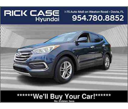 2018 Hyundai Santa Fe Sport 2.4L is a Blue 2018 Hyundai Santa Fe Sport 2.4L SUV in Fort Lauderdale FL