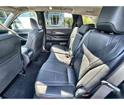 2025 Infiniti QX60 LUXE AWD is a White 2025 Infiniti QX60 Luxe SUV in Ramsey NJ