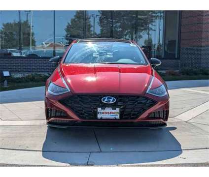 2023 Hyundai Sonata SEL Plus is a Red 2023 Hyundai Sonata Sedan in Algonquin IL