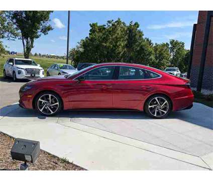 2023 Hyundai Sonata SEL Plus is a Red 2023 Hyundai Sonata Sedan in Algonquin IL