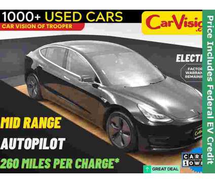 2018 Tesla Model 3 Mid Range is a Black 2018 Tesla Model 3 Sedan in Norristown PA