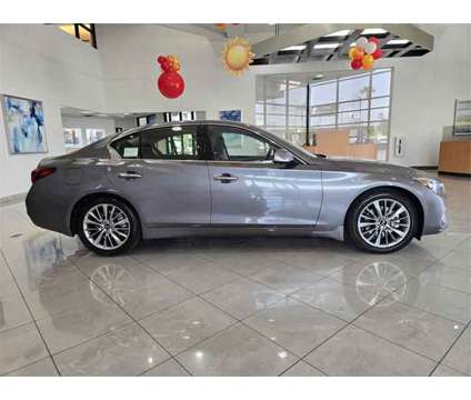 2024 Infiniti Q50 LUXE is a Grey 2024 Infiniti Q50 Sedan in Las Vegas NV