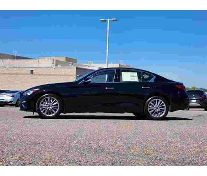 2024 Infiniti Q50 Luxe is a Black 2024 Infiniti Q50 Sedan in Littleton CO