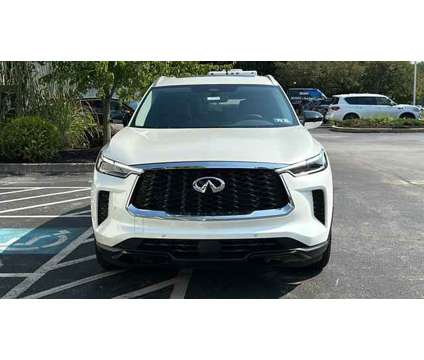 2024 Infiniti QX60 LUXE AWD is a White 2024 Infiniti QX60 Luxe SUV in West Chester PA