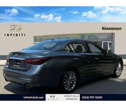 2023 Infiniti Q50 LUXE AWD is a Grey 2023 Infiniti Q50 Sedan in Massapequa NY