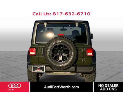 2022UsedJeepUsedWranglerUsed4x4 is a Green 2022 Jeep Wrangler Car for Sale in Benbrook TX