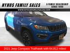 2021 Jeep Compass Blue, 65K miles