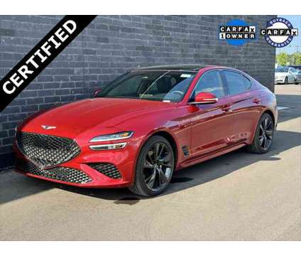 2023 Genesis G70 2.0T AWD is a Red 2023 Sedan in Waukesha WI