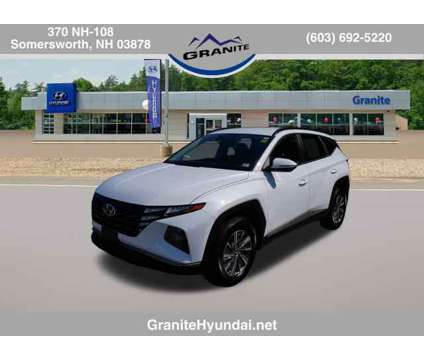 2022 Hyundai Tucson Hybrid Blue is a White 2022 Hyundai Tucson Hybrid in Somersworth NH