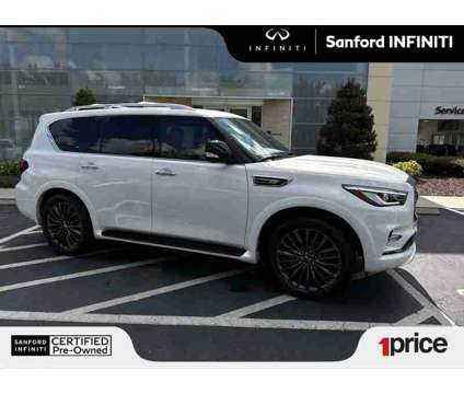 2024UsedINFINITIUsedQX80UsedAWD is a White 2024 Infiniti QX80 Car for Sale in Sanford FL