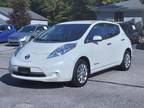 2017 Nissan Leaf White, 53K miles