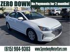 2019 Hyundai Elantra White, 91K miles