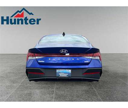 2024 Hyundai Elantra Hybrid Blue is a Blue 2024 Hyundai Elantra Hybrid in Fletcher NC