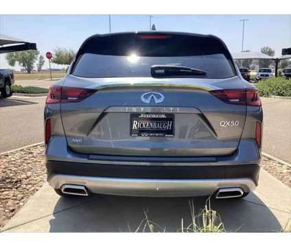 2024 Infiniti QX50 LUXE AWD is a Grey 2024 Infiniti QX50 Luxe SUV in Dacono CO