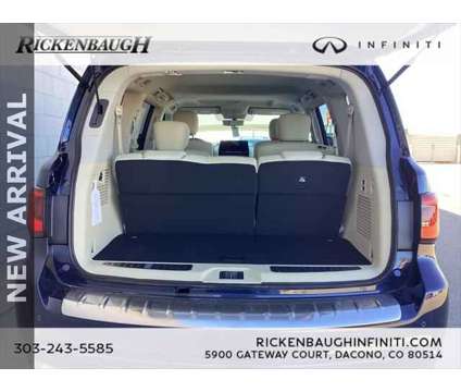 2024 Infiniti QX80 LUXE AWD is a Blue 2024 Infiniti QX80 SUV in Dacono CO