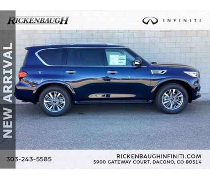 2024 Infiniti QX80 LUXE AWD is a Blue 2024 Infiniti QX80 SUV in Dacono CO