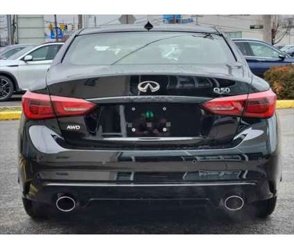 2024 Infiniti Q50 SENSORY AWD is a Black 2024 Infiniti Q50 Sedan in Newark DE