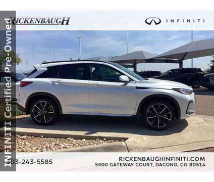 2023 Infiniti QX50 SPORT AWD is a White 2023 Infiniti QX50 SUV in Dacono CO