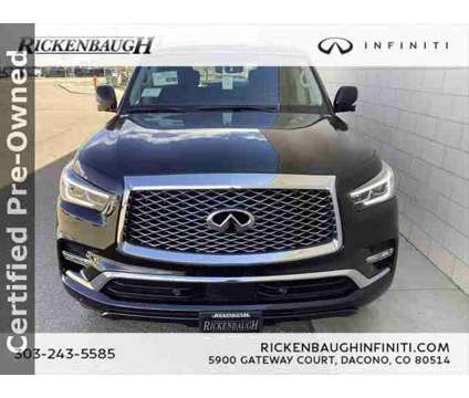 2024 Infiniti QX80 LUXE AWD is a Black 2024 Infiniti QX80 SUV in Dacono CO