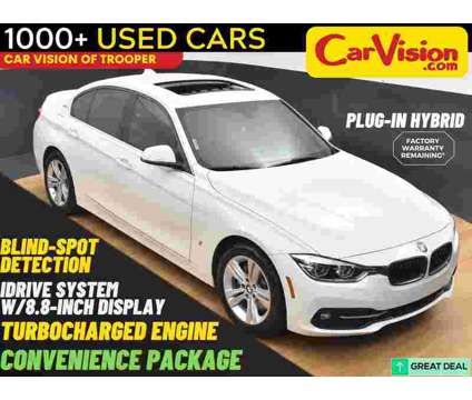 2018 BMW 3 Series 330e iPerformance is a White 2018 BMW 3-Series Sedan in Norristown PA