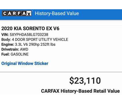 2020 Kia Sorento 3.3L EX is a Grey 2020 Kia Sorento SUV in Saint Augustine FL