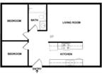 2600 - 2 Bed 1 Bath 800 SF