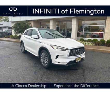 2024 Infiniti QX50 LUXE AWD is a White 2024 Infiniti QX50 Luxe Station Wagon in Flemington NJ