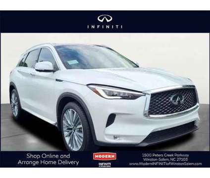 2024 Infiniti QX50 SENSORY AWD is a White 2024 Infiniti QX50 Car for Sale in Winston Salem NC