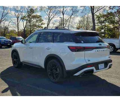 2025 Infiniti QX60 LUXE AWD is a White 2025 Infiniti QX60 Luxe SUV in Flemington NJ