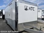 2023 ATC Raven Polar White 102x20 Car Hauler-Cargo Trailer 10K