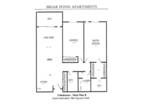 Briar Pond Apartments - 2 Bedrooms Floor Plan B-987sqft and D-986sqft