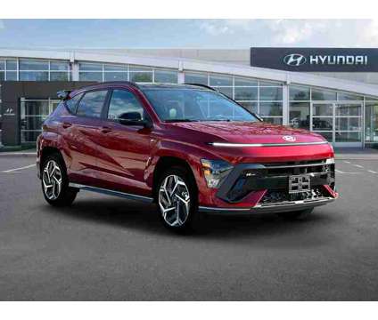 2024 Hyundai Kona N Line is a Red 2024 Hyundai Kona SUV in New Hudson MI