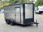 2025 J&C Cargo 6X12TA W/.080 POLYCORE W/REAR RAMP DOOR