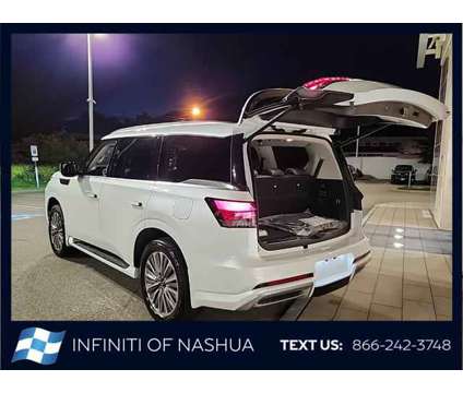 2025 Infiniti QX80 SENSORY AWD is a White 2025 Infiniti QX80 SUV in Nashua NH