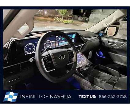 2025 Infiniti QX80 SENSORY AWD is a White 2025 Infiniti QX80 SUV in Nashua NH