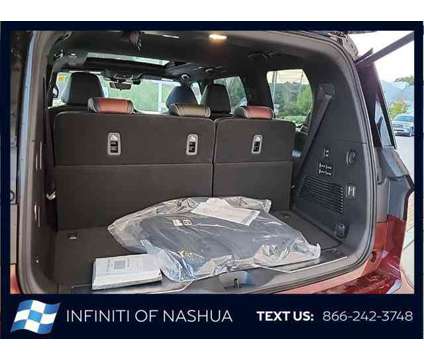 2025 Infiniti QX80 AUTOGRAPH AWD is a Black, Red 2025 Infiniti QX80 SUV in Nashua NH