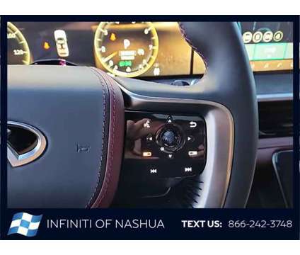 2025 Infiniti QX80 AUTOGRAPH AWD is a Black, Red 2025 Infiniti QX80 SUV in Nashua NH