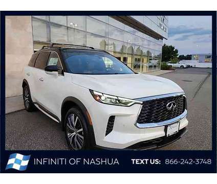 2025 Infiniti QX60 AUTOGRAPH AWD is a Black, White 2025 Infiniti QX60 SUV in Nashua NH