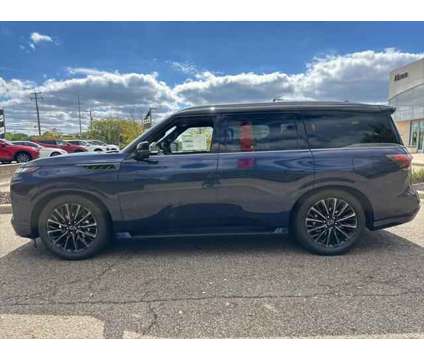 2025 Infiniti QX80 is a Black, Blue 2025 Infiniti QX80 SUV in Akron OH