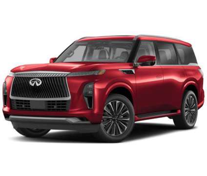 2025 Infiniti QX80 SENSORY AWD is a Red 2025 Infiniti QX80 Car for Sale in Danvers MA