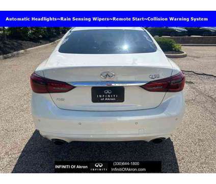 2019 Infiniti Q50 3.0t LUXE is a White 2019 Infiniti Q50 3.0t LUXE Sedan in Akron OH