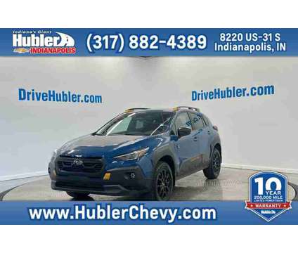 2024UsedSubaruUsedCrosstrekUsedAWD is a Blue 2024 Subaru Crosstrek Car for Sale in Indianapolis IN