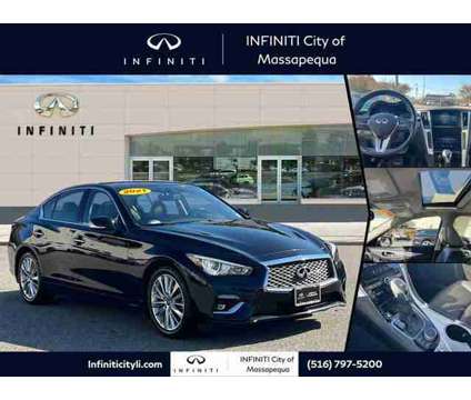 2021 Infiniti Q50 LUXE AWD is a Black 2021 Infiniti Q50 Sedan in Massapequa NY