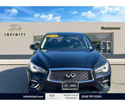 2021 Infiniti Q50 LUXE AWD is a Black 2021 Infiniti Q50 Sedan in Massapequa NY