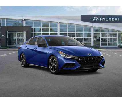 2023 Hyundai Elantra N Line is a Blue 2023 Hyundai Elantra Sedan in Holyoke MA