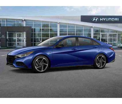 2023 Hyundai Elantra N Line is a Blue 2023 Hyundai Elantra Sedan in Holyoke MA